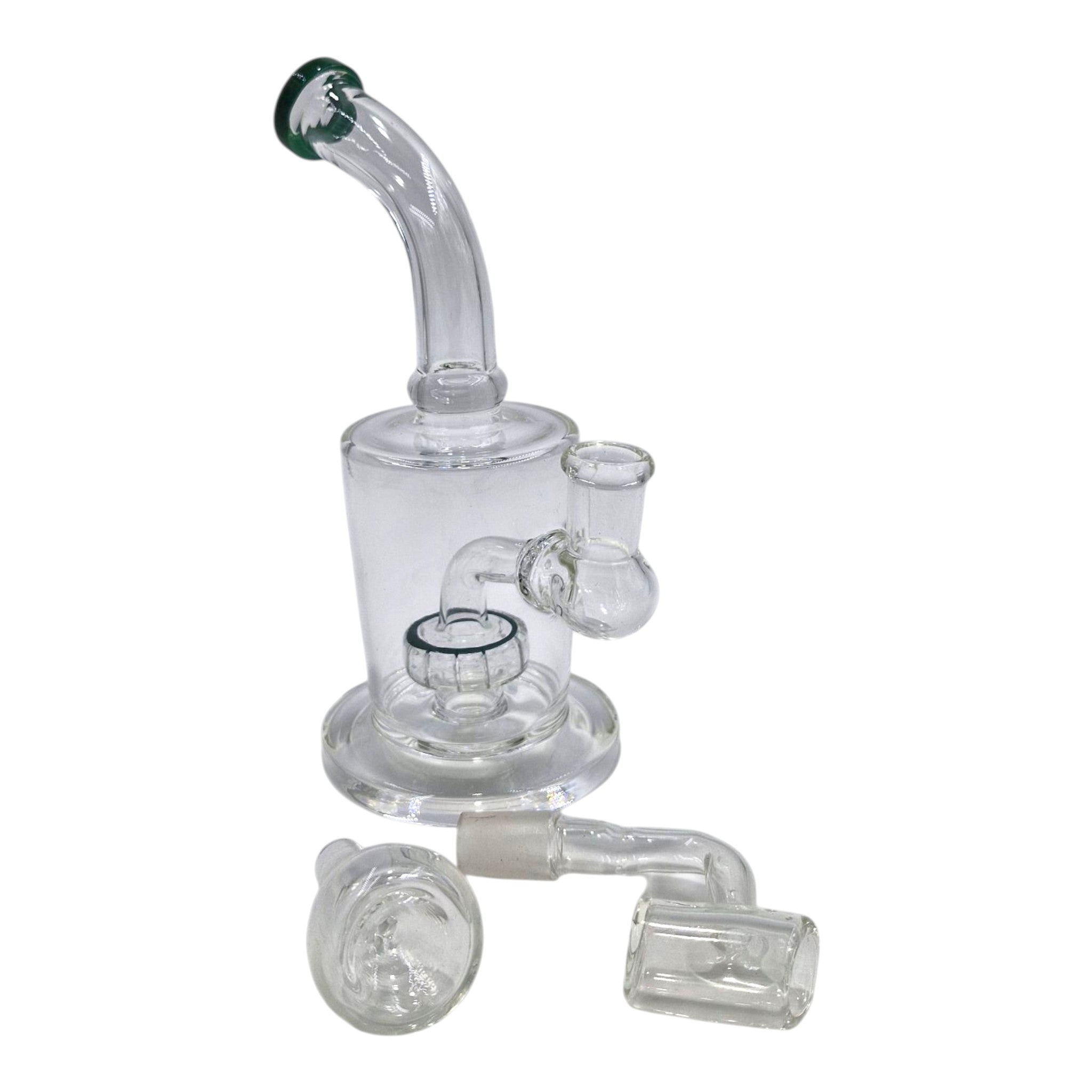 Glass Tank Matrix Waterpipe 18cm - GREEN
