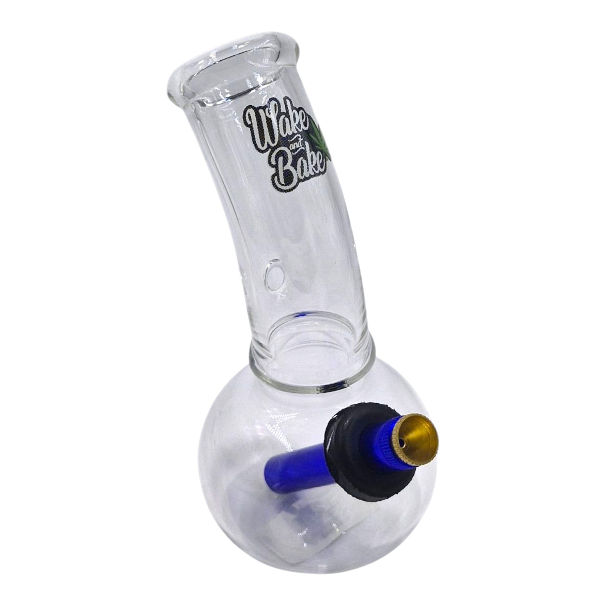 Wake and Bake Bubble Glass Waterpipe – 18cm