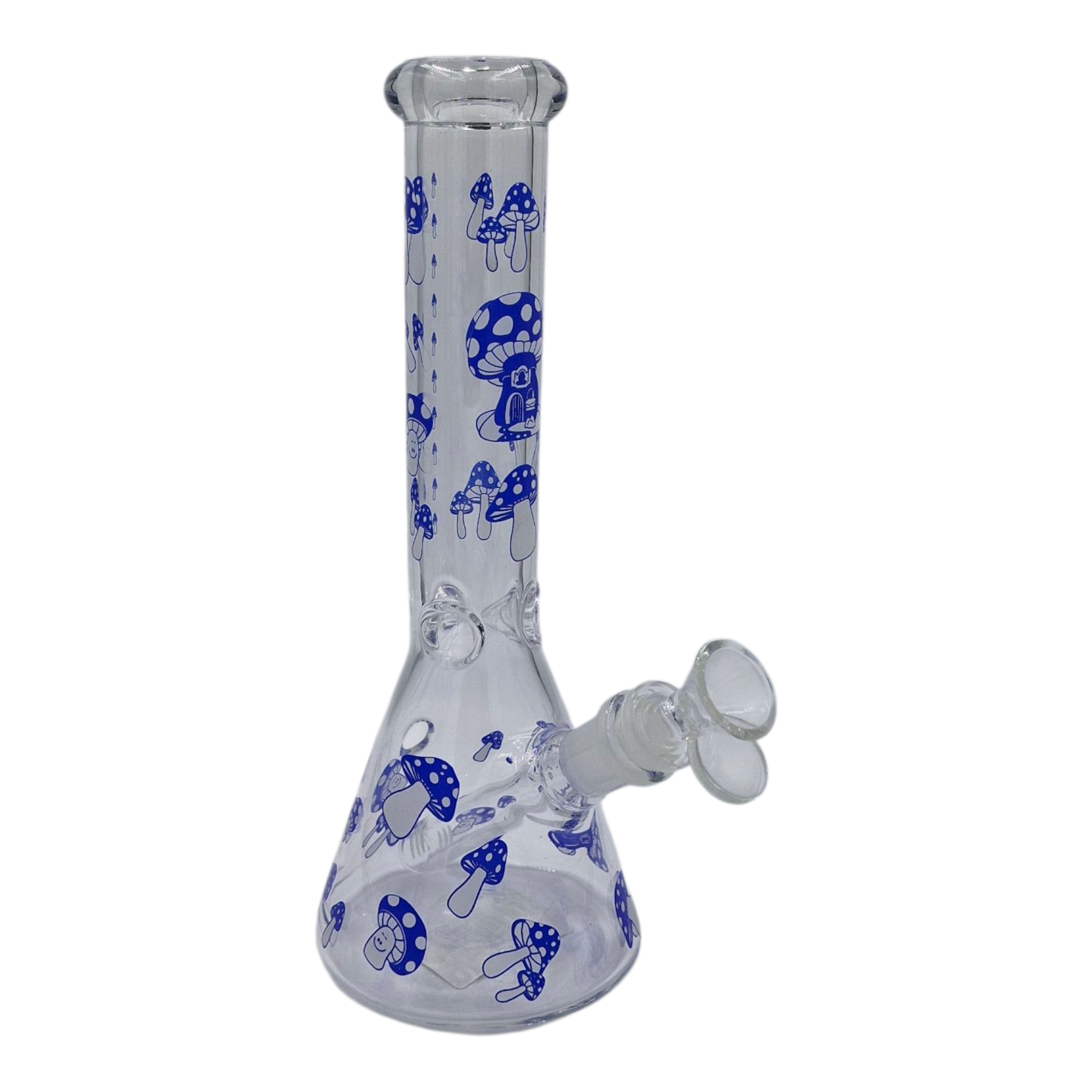 Glow In The Dark Mushroom Glass Beaker Bong – 25cm