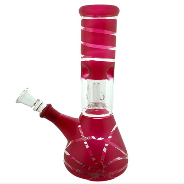 Red Classic Dome Perk Waterpipe 20cm