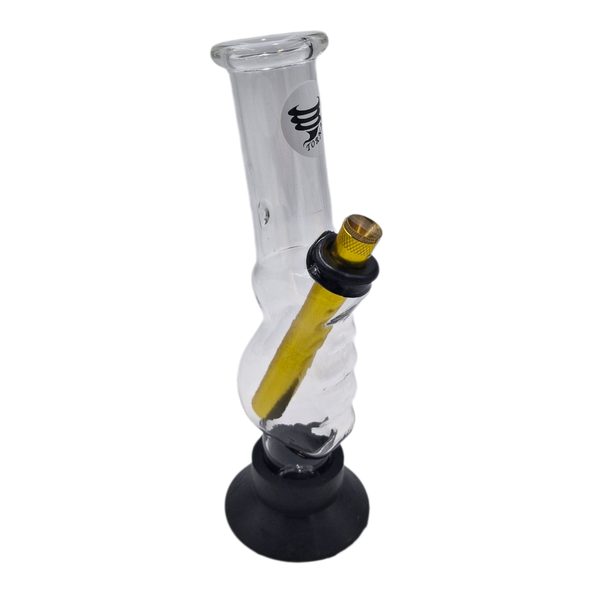 Small Pistol Grip Tornado Glass Bong 21cm