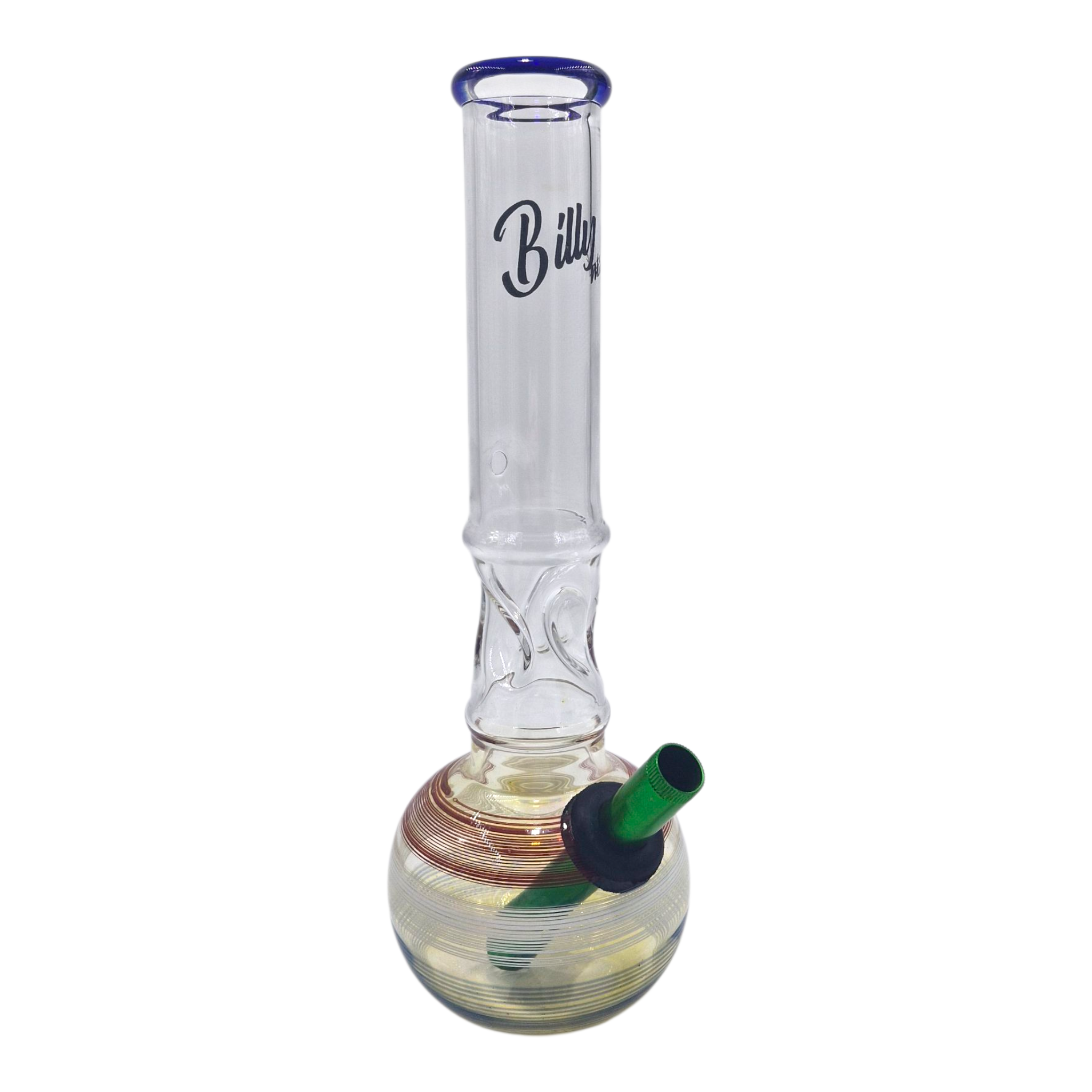 Gold Fumed Pyrex Waterpipe by Billy Mate 29cm