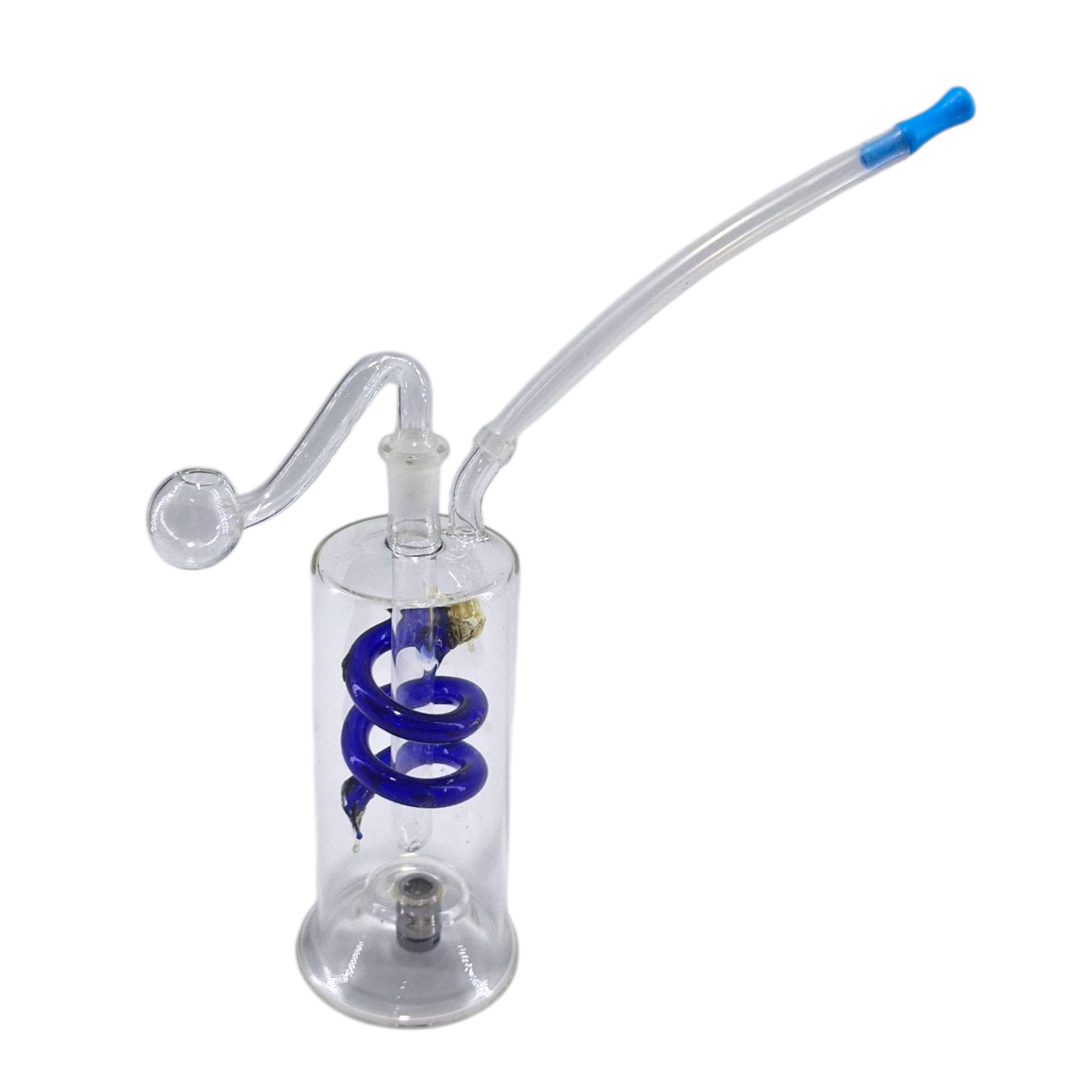 Light Up Blue Dragon Bubbler 11cm