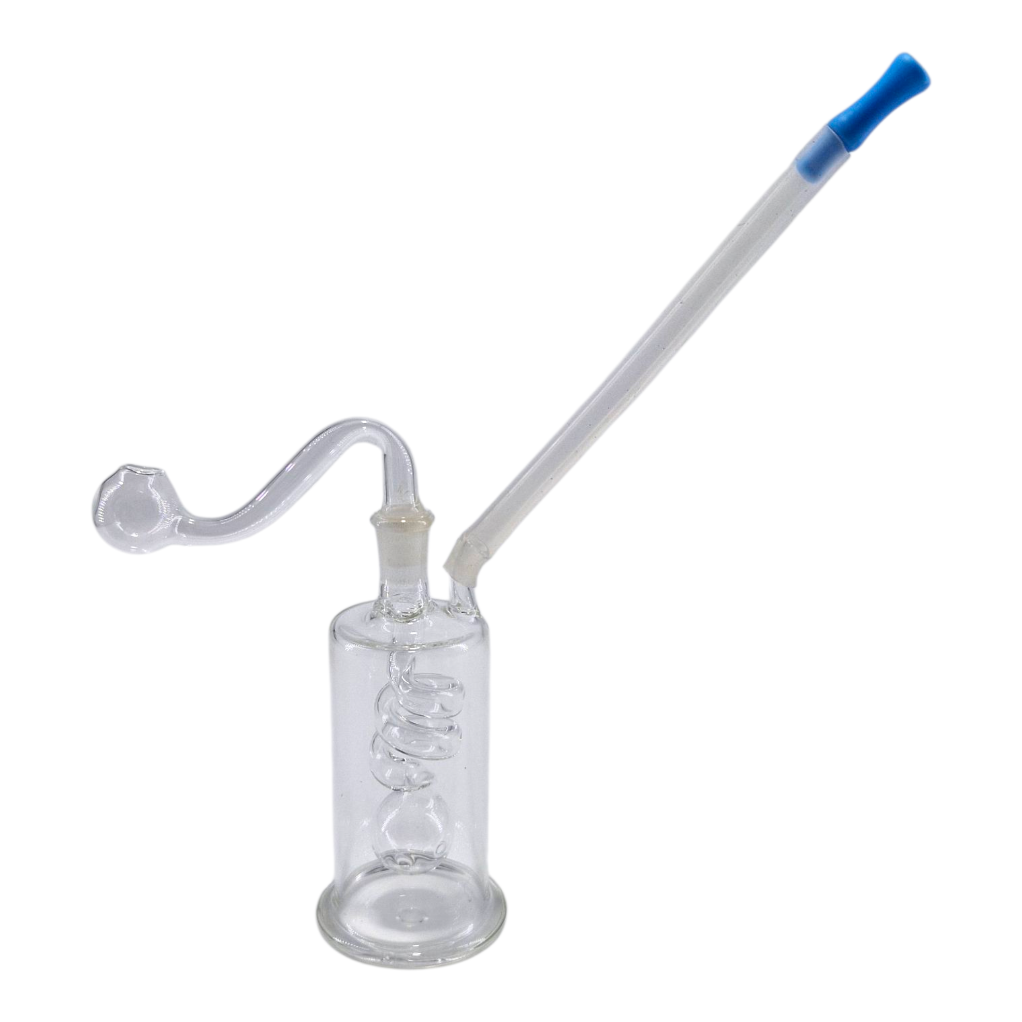 Clear Spiral Bubbler 7.5cm