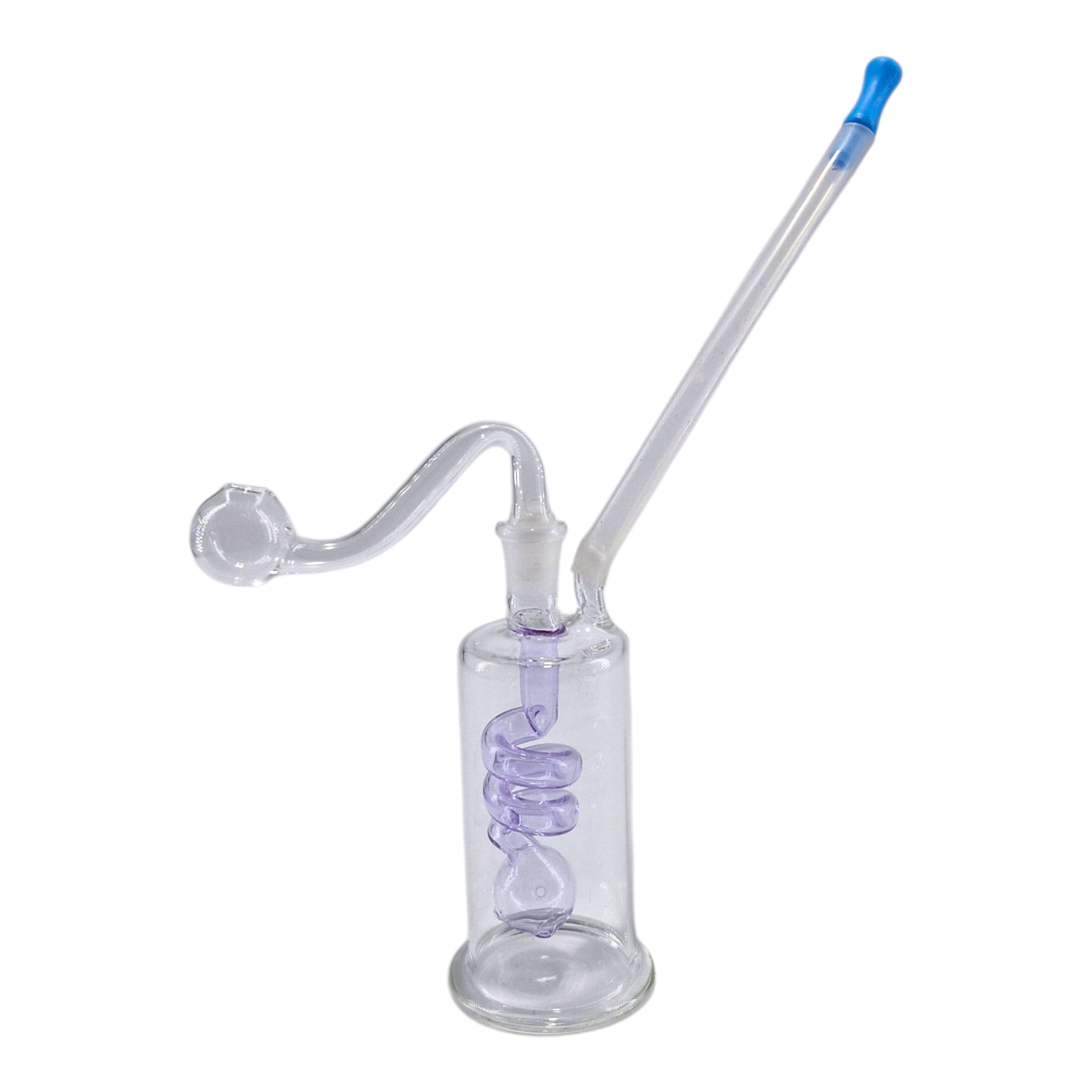 Purple Spiral Bubbler 7.5cm
