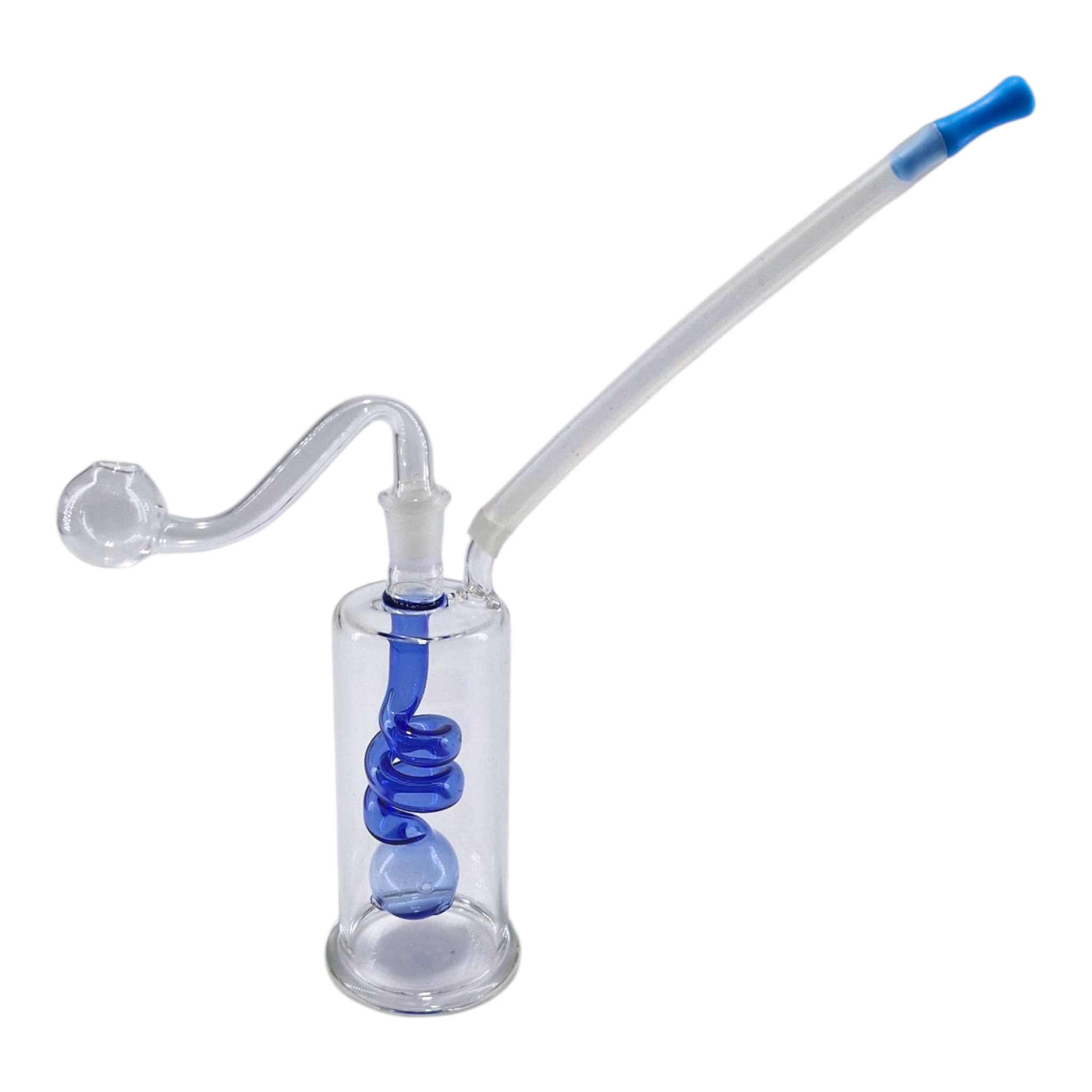 Blue Spiral Bubbler 7.5cm