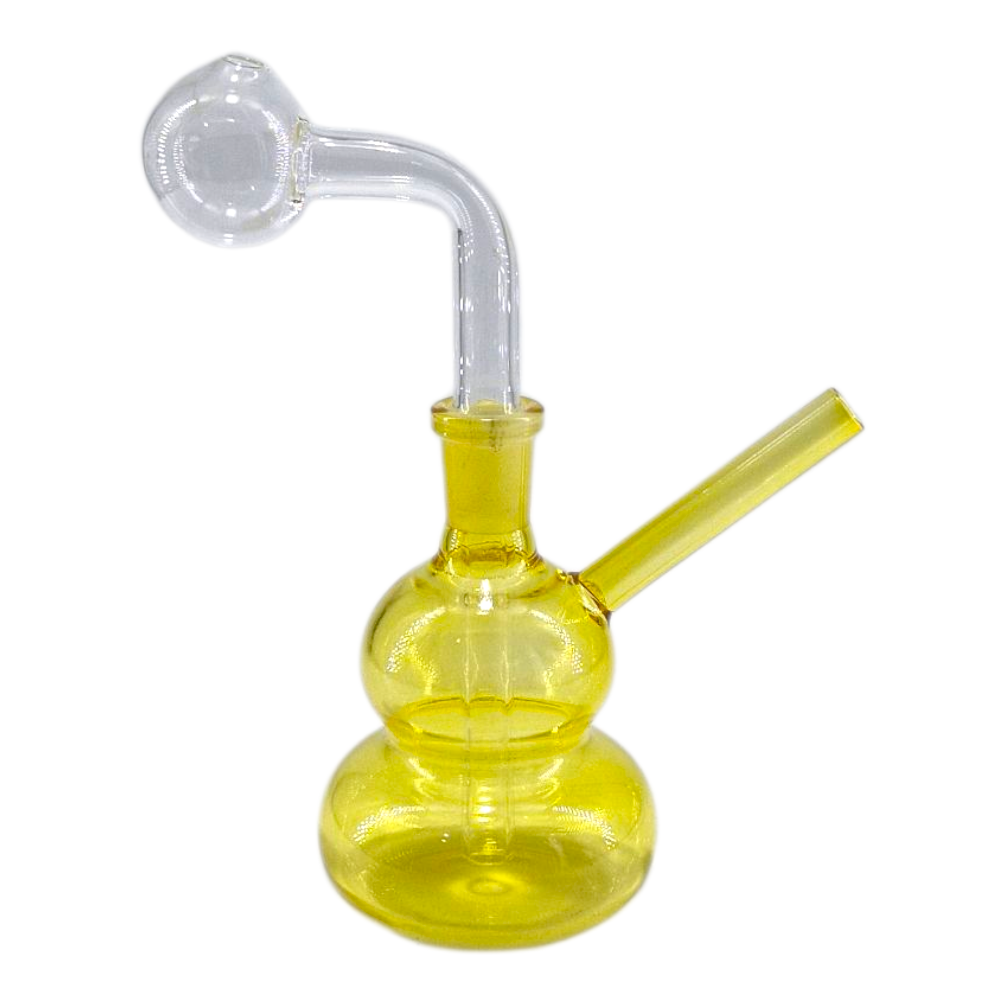 Yellow Bubble Butt Bubbler 10cm