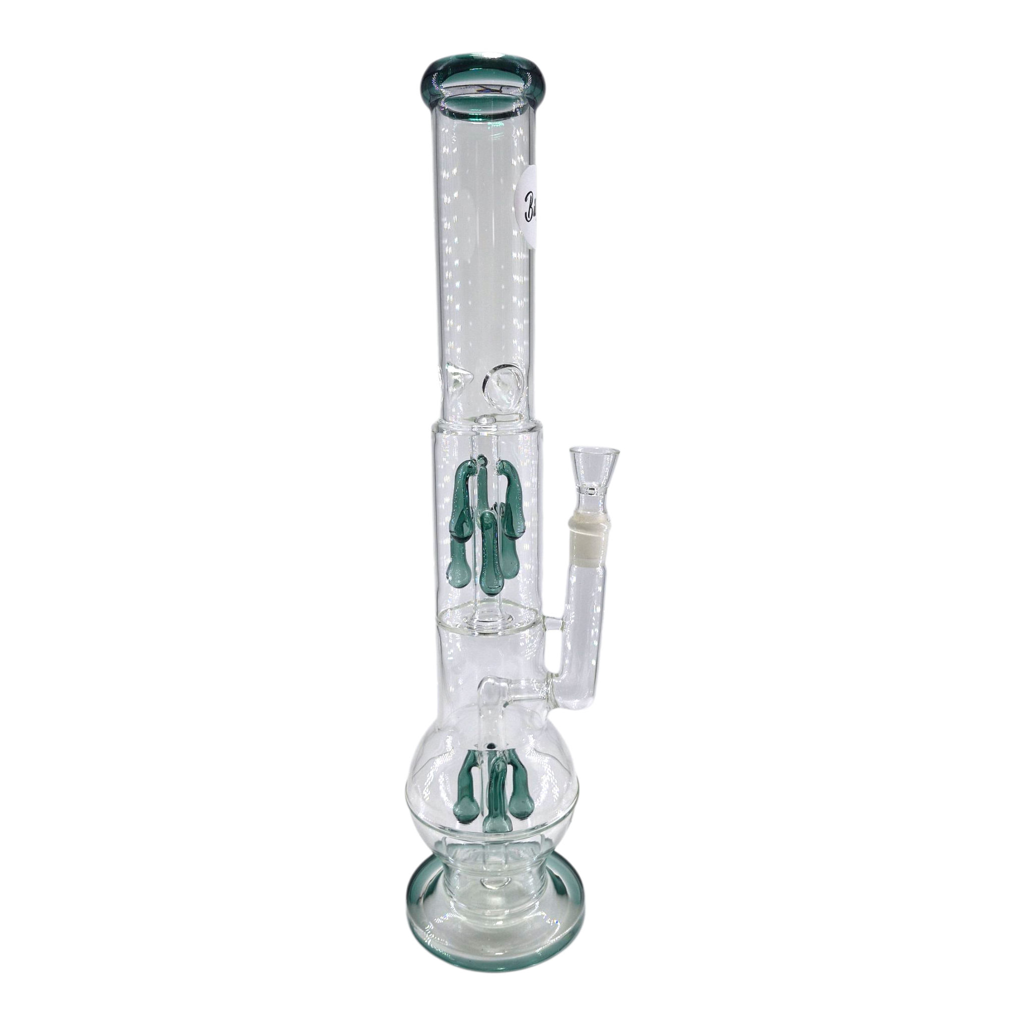 Billy Mate Green Dual Tear Drop Waterpipe - 47cm