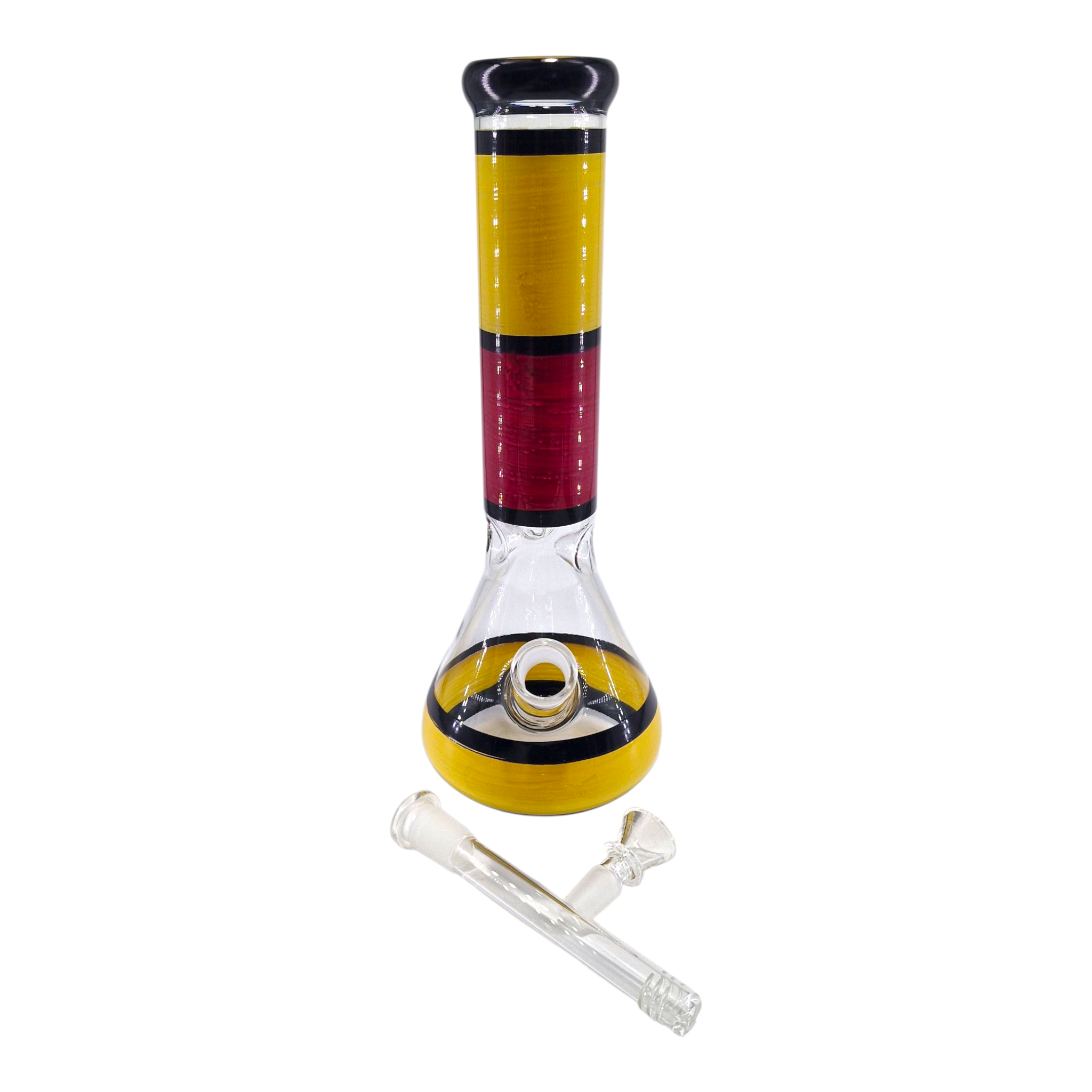 Ablaze Yellow Beaker Bong - 30cm