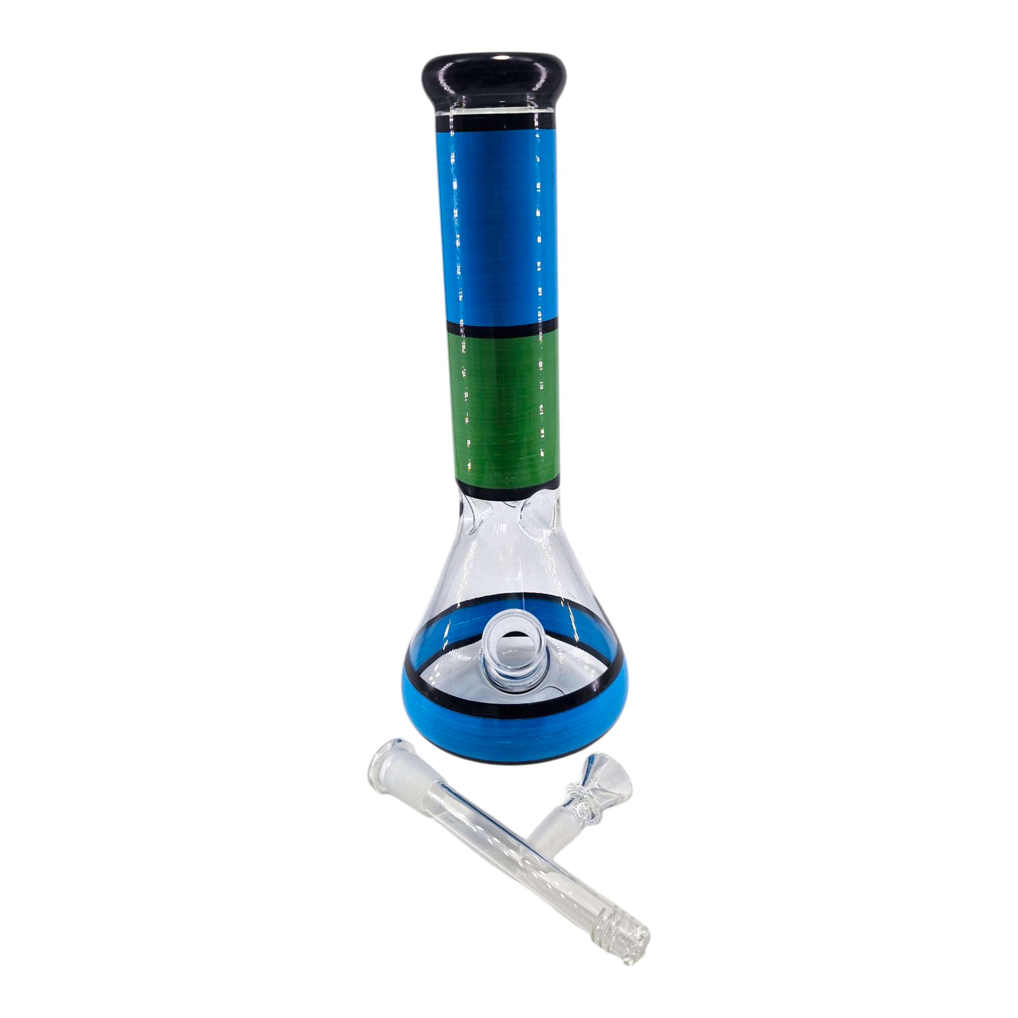 Ablaze Blue Beaker Bong - 30cm
