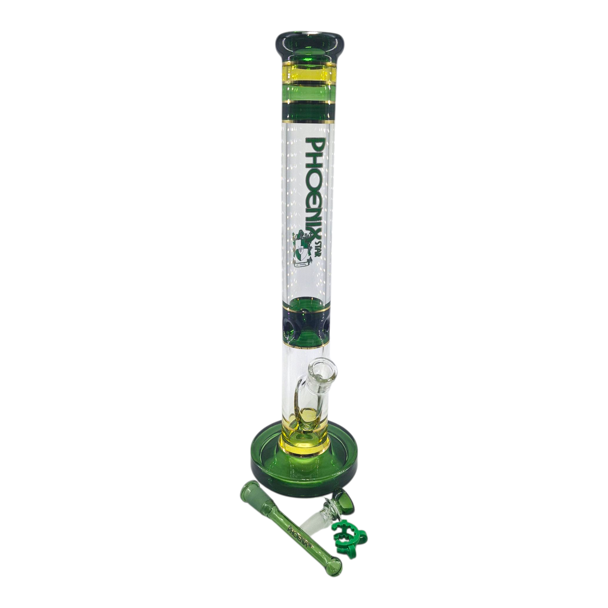 Phoenix Star Massive Straight Waterpipe Green - 45cm