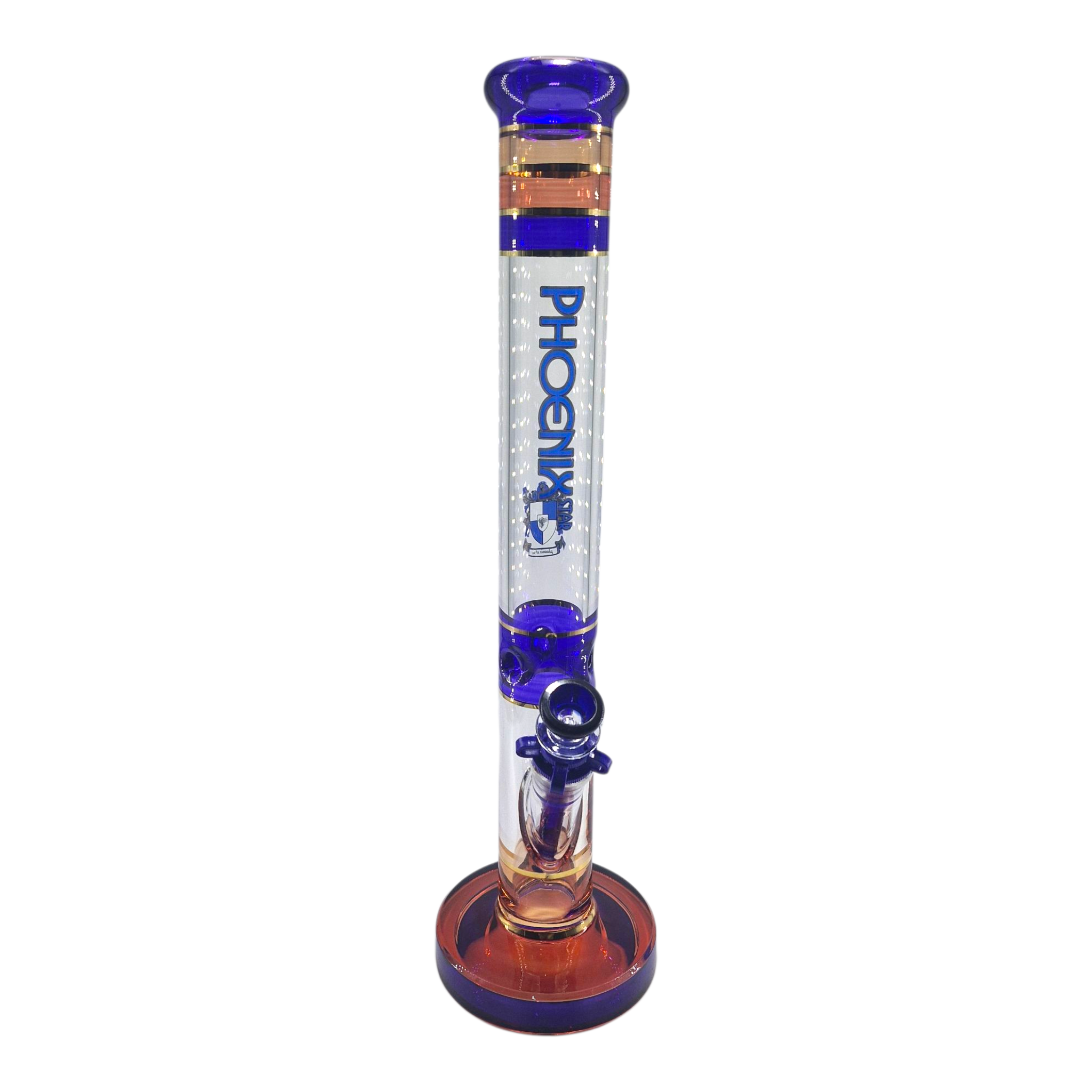 Phoenix Star Massive Straight Waterpipe Blue - 45cm