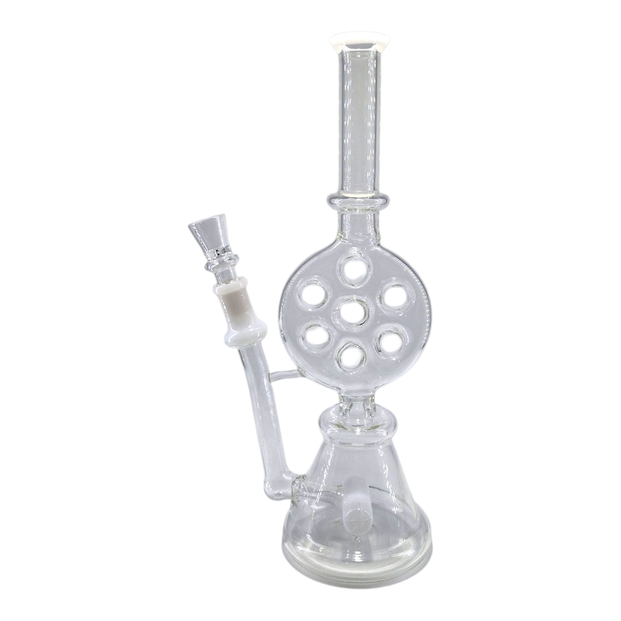 Swiss Cheese with Stereo Perc Waterpipe -47cm