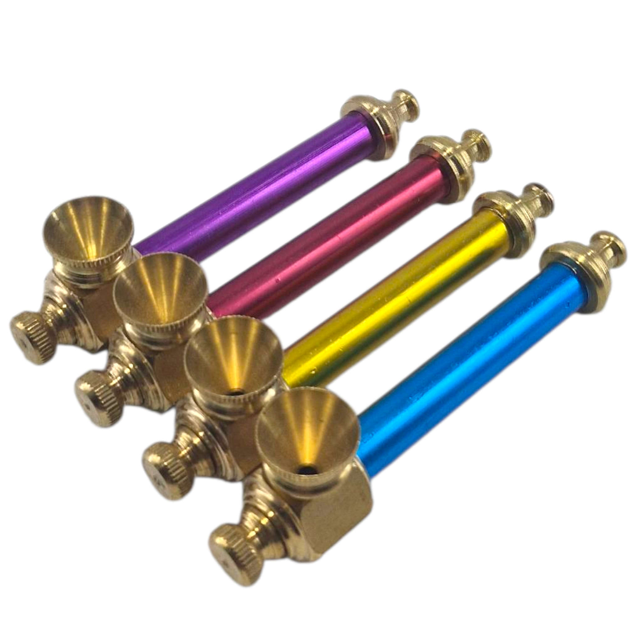 Tobacco Spike Poker Pipe – 9cm with Brass Mouthpiece and Bowl