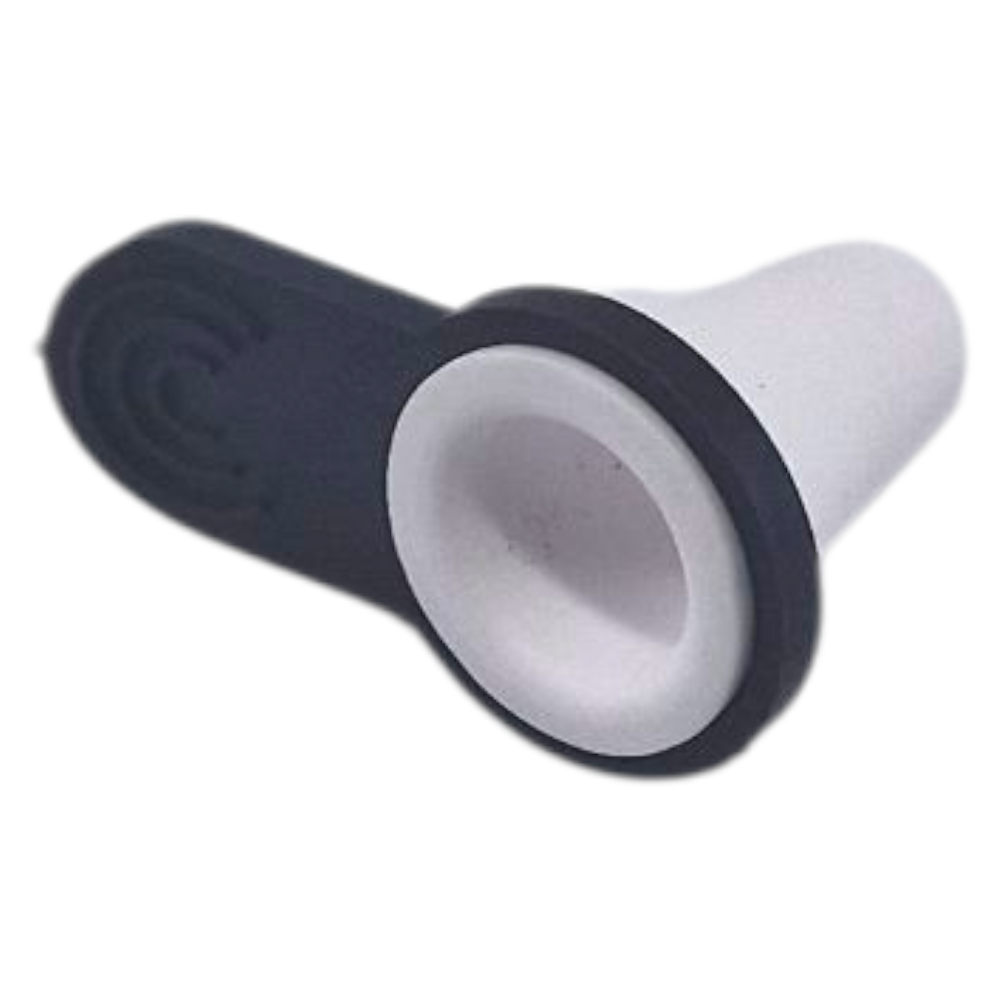 Ceramic Cone piece with a handle for water bottle bongs