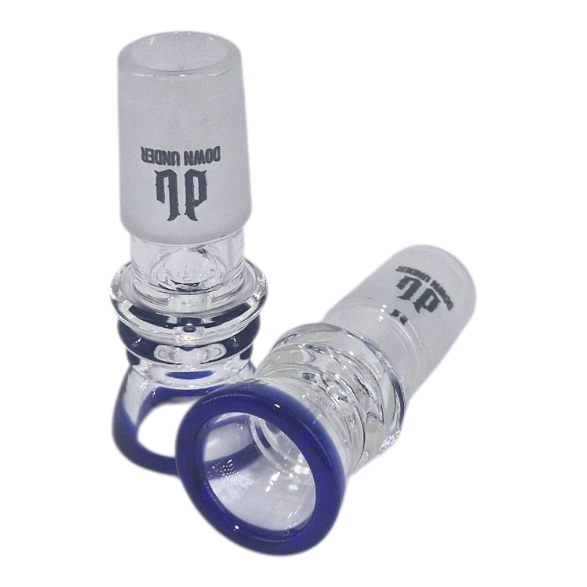 Blue Cyclone Du Female Glass Cone Piece - 14mm