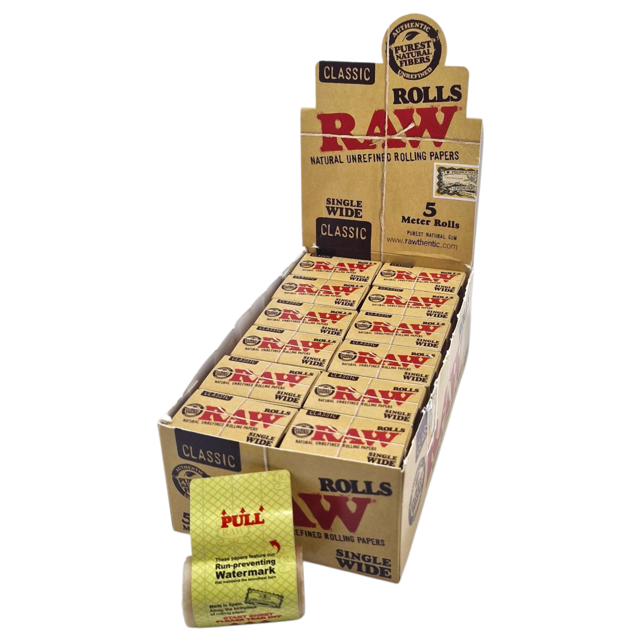RAW Single Wide 5m Rolls