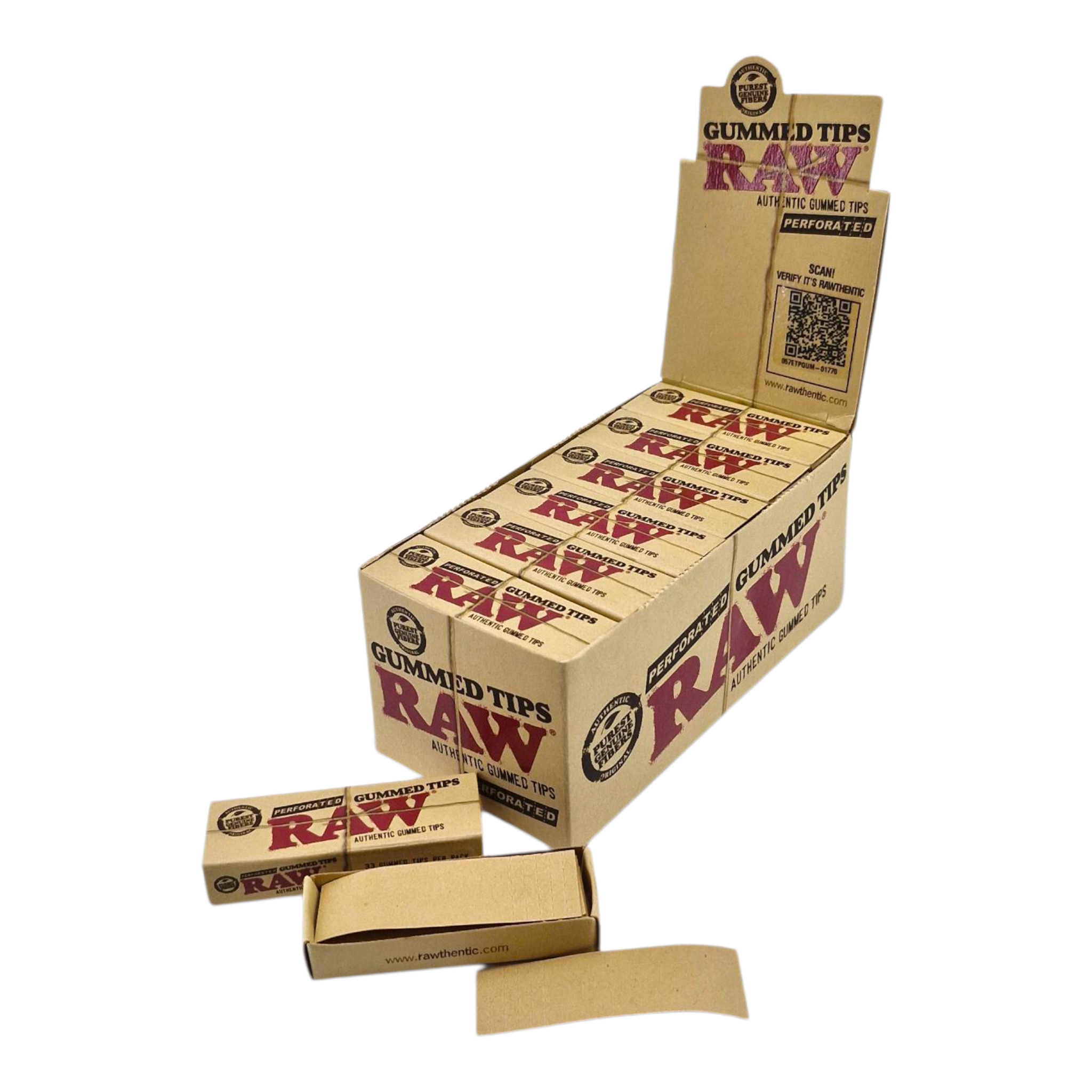RAW Perforated Gummed Tips