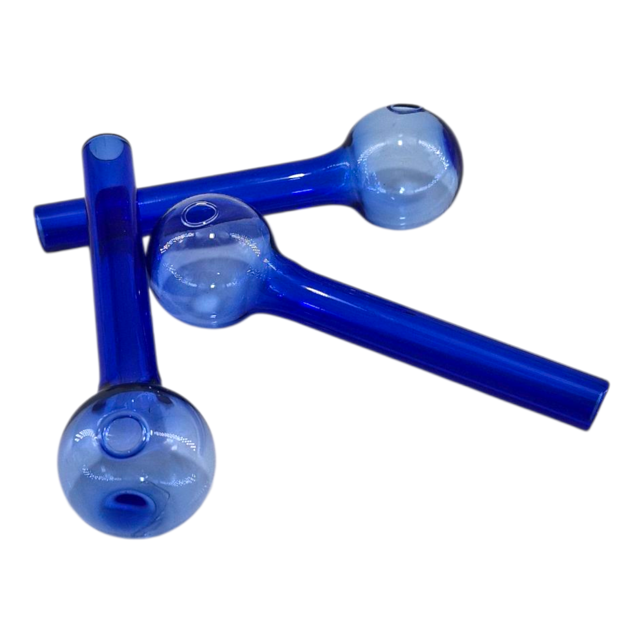 Blue Short Stem Sweet Puff 10cm