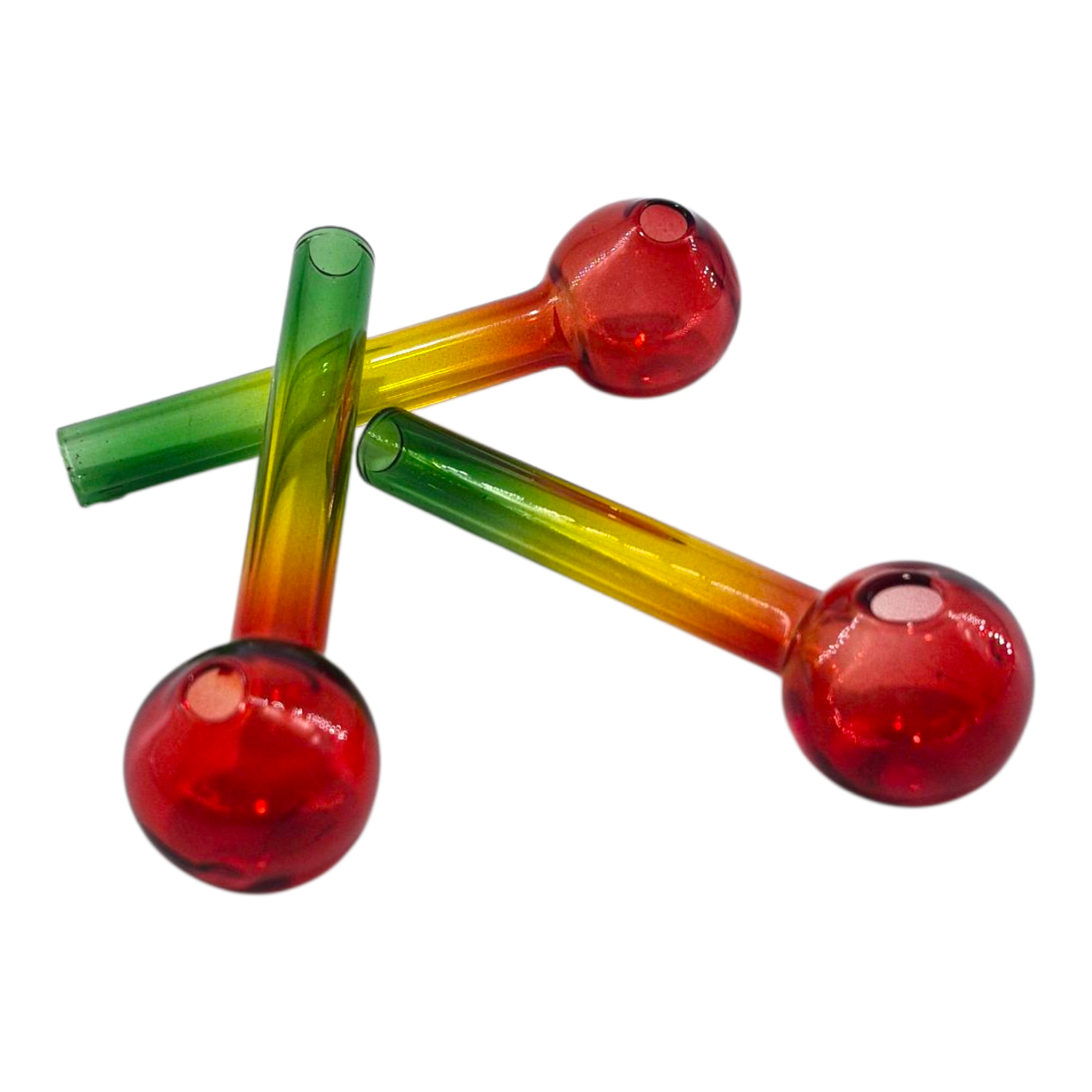 Rainbow Short Stem Sweet Puff 10cm