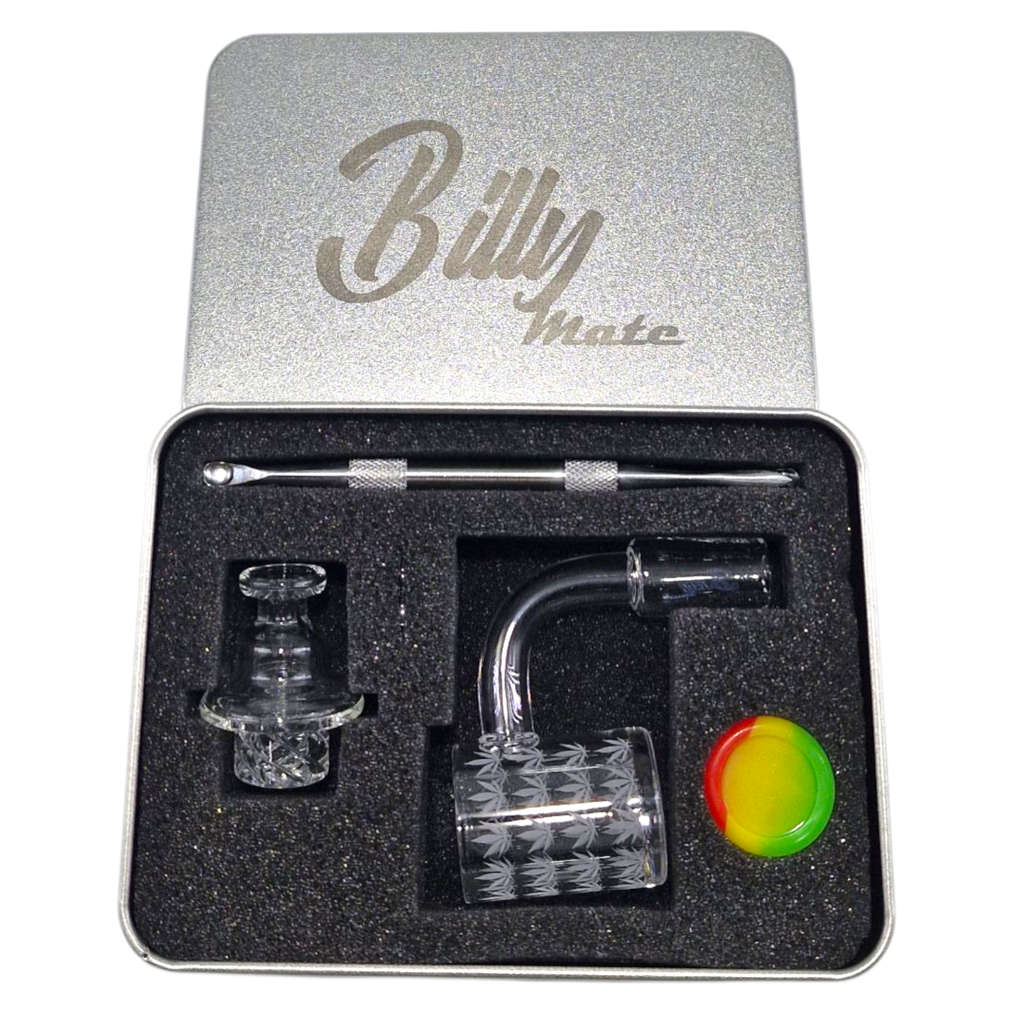 Marijuana Leaf 90' Quartz Dab Kit - 14 male